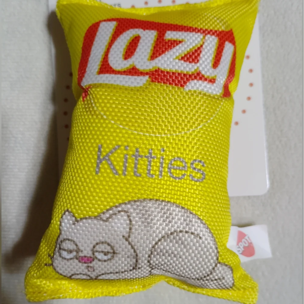 Pet Fun Food Kitty Chips Plush Cat Toys